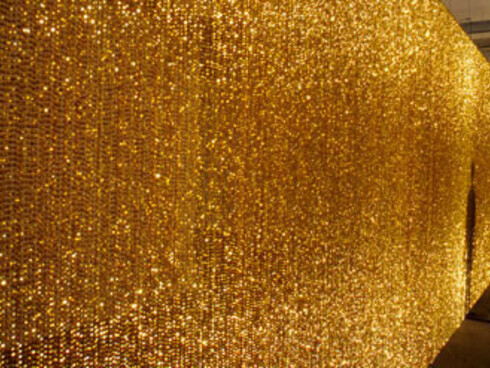 Felix Gonzalez-Torres - Untitled (Wall of gold), MoMA museum's exibition, New York