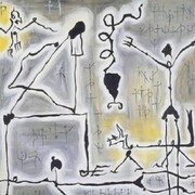 Gabriel Pomerand, Untitled, 1951, Oil on plywood, 65 x 81 cm, The Elke and Arno Morenz Collection. Photo: Sebastian Schobbert