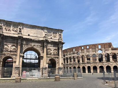 Arch of Constantine and the Colosseum