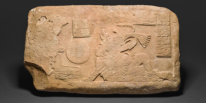 Late Classic Maya, Usumacinta River area, Mexico or Guatemala, Ballplayer Panel, A.D. 700/800