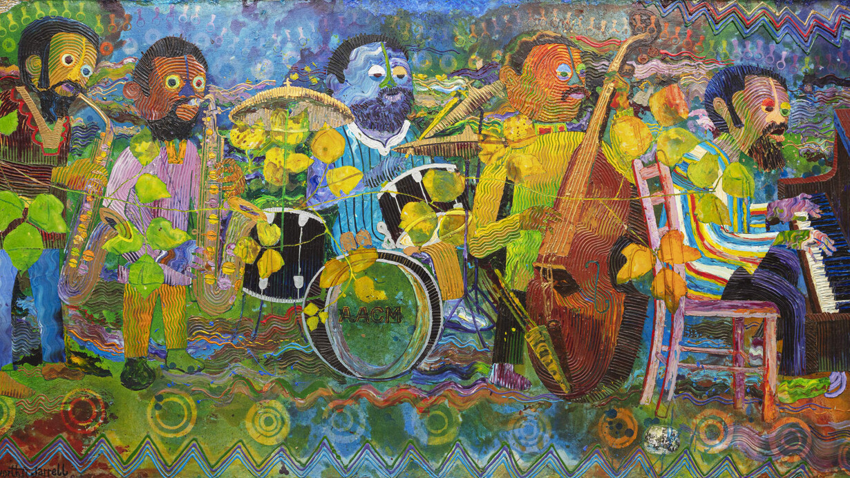 Wadsworth Jarrell, AACM (detail), 1994. Courtesy of Jenkins Johnson Gallery