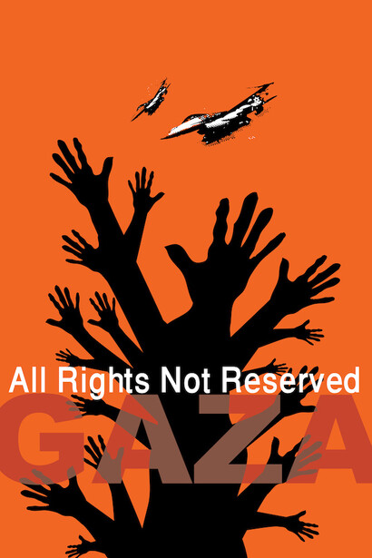 Hosni Radwan, All Rights Not Reserved-Gaza (detail). Courtesy of the artist and Zawyeh Gallery, Dubai