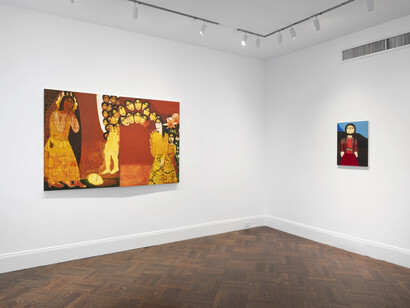 Samira Abbassy, Psychic intrusion, exhibition view. Courtesy of Richard Saltoun Gallery