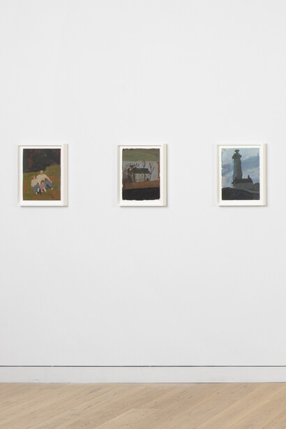 Kyle De Lotto, Works on paper, exhibition view. Courtesy of Night Gallery