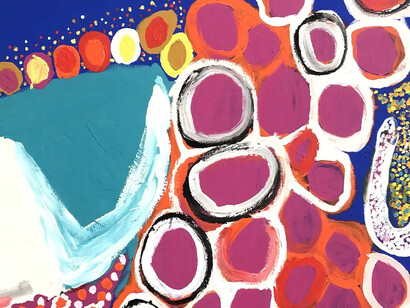 Sally Gabori, Sweers Island, 2008, © The Estate of Sally Gabori Simon Strong