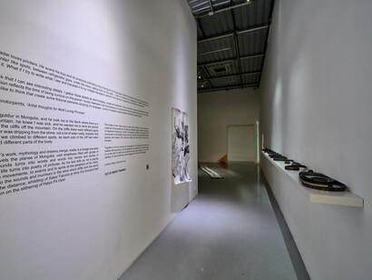 Tuguldur Yondonjamts, Wolf loving princess, exhibition view. Courtesy of Gallery Ver 