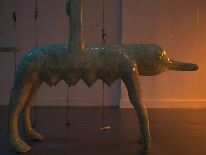Catalina Ouyang, fish mystery in the shift horizon. Courtesy of Rubber Factory