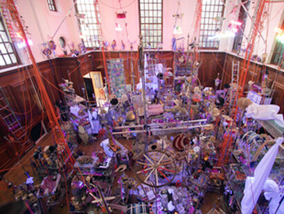Installation view, 'Jason Rhoades. Tijuanatanjierchandelier,' CAC Centro de Arte Contemporaneo, Malaga,, Spain, 2006 © The Estate of Jason Rhoades . Courtesy the estate, Hauser & Wirth, and David Zwirner