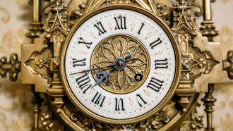 Carátula de reloj en bronce y hierro del siglo XIX, Francia