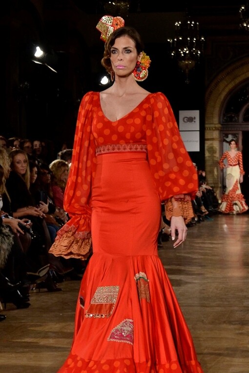 Traje de flamenca diseñado por Aurora Gaviño