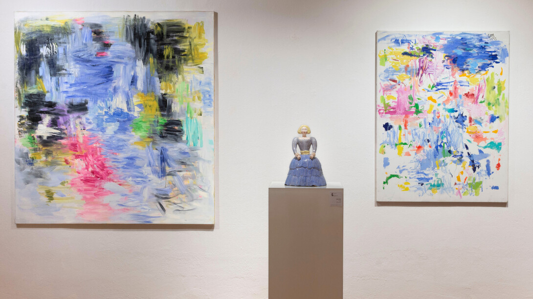 Louis Cane, Decostruire e reinterpretare la pittura, vista della mostra. Cortesia di Galleria d’Arte Maggiore
