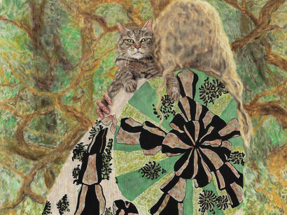 When the wind starts to sing (detail), 2025. Courtesy of Casado Santapau Gallery 