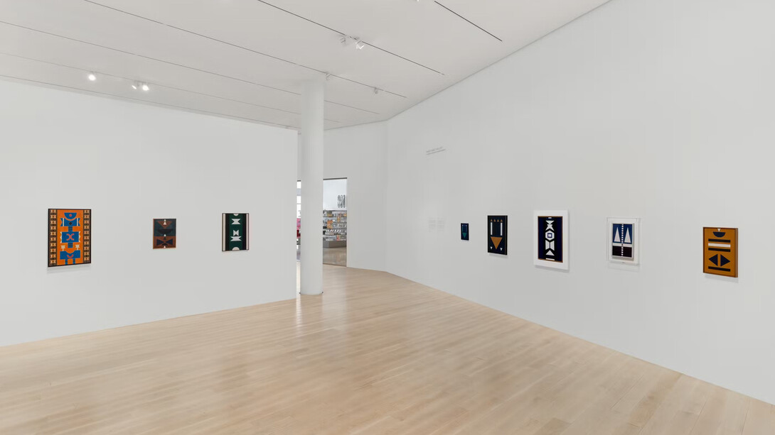 Rubem Valentim, Crossroads: Rubem Valentim’s 1960s, exhibition view. Courtesy of Institute of Contemporary Art