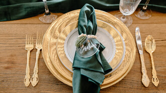 Mesa de jantar organizada