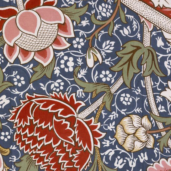 William Morris (1834–1896), Cray furnishing fabric, designed 1884, manufactured 1884–1917, cotton plain weave, block printed. Purchase: Gift of Kate Fowler Merle-Smith by Exchange and the Reverend and Mrs. Van S. Merle-Smith Jr. Endowment Fund, 1990