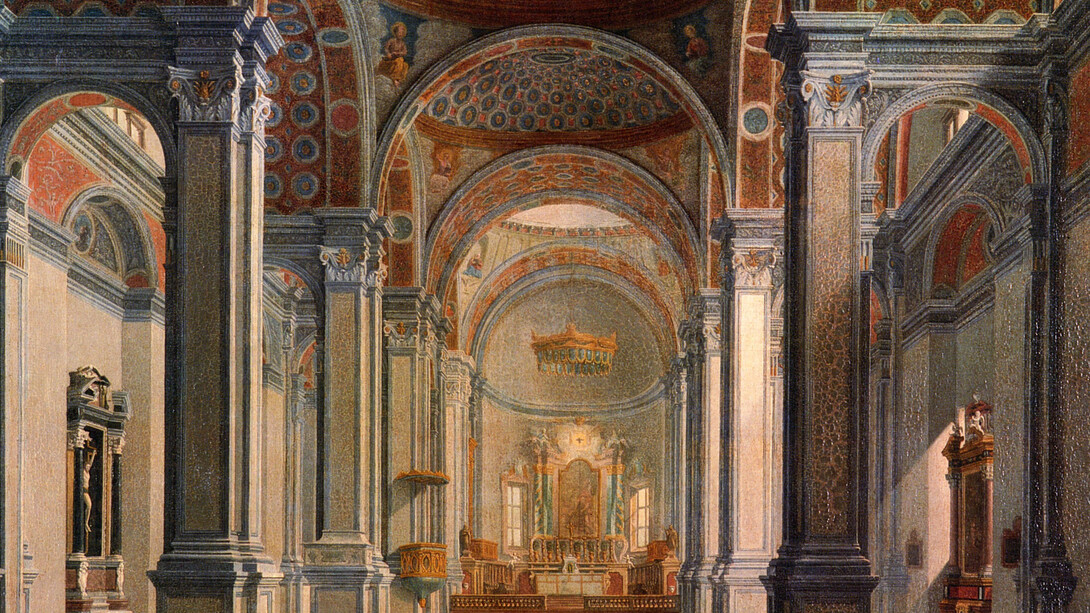Pietro Gualdi, Interno della chiesa di San Nicolò a Carpi