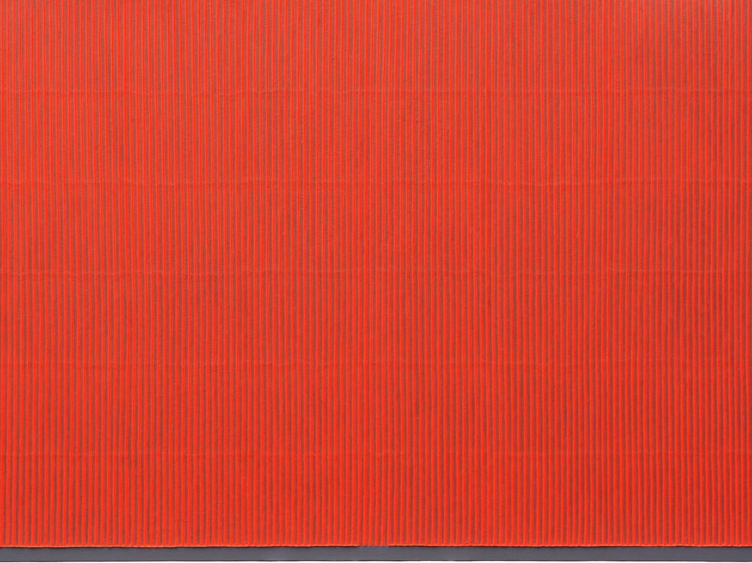 Park Seo-Bo, Ecriture No.101104, 2010, Mixed media with Korean Hanji paper on canvas, 180 x 300 cm / 70 3/4 x 118 1/8 inches, Courtesy Galerie Perrotin