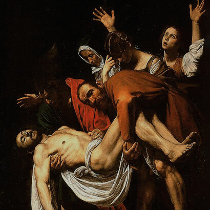Caravaggio, Deposizione, particolare