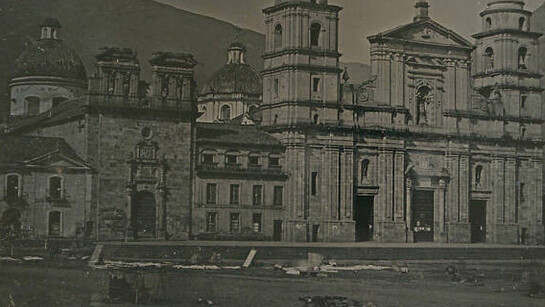 Jean-Baptiste Louis Gros, View of the Cathedrale of Bogota, 1842