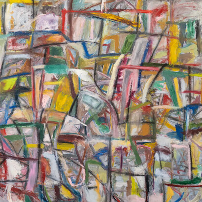 Lu Ferreira, Sem título (pinturas de afirmação), 2024. Courtesy of M+B Gallery