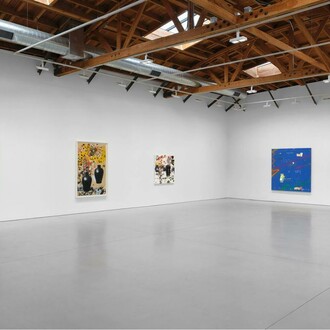 Raymond Saunders, Notes from LA, exhibition view. Courtesy of David Zwirner Gallery