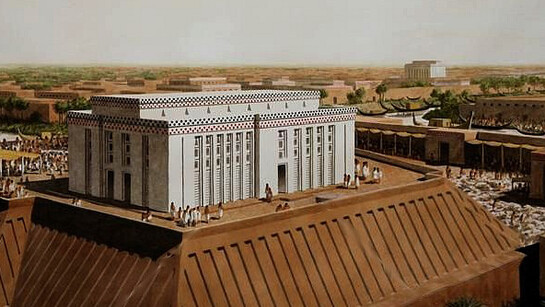 Ricostruzione del Tempio di Uruk nell'Antica Mesopotamia