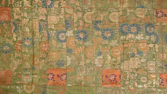 Unknown artist, Japanese, Japan, Buddhist Priest’s Mantle (Kesa), 1786-1838, Silk and gilt paper, Length: 163.2 cm (64 1/4 inches)Bequest of Miss Lucy T. Aldrich 55.406