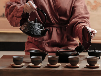 Tea, steeped and served in the timeless embrace of tradition