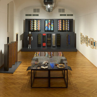 Ursi Fürtler, Textile—Abstract, exhibition view. Courtesy of MAK