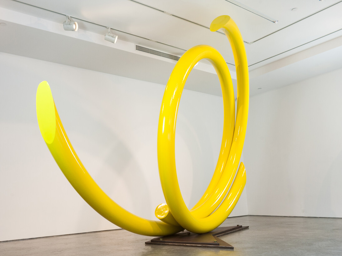 John Clement, Fireflies, painted steel, 125 x 166 x 48 inches, 318 x 422 x 122 cm - 2014