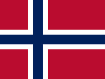 Tra i Paesi nordici solo la Norvegia ha colori che corrispondono a concetti astratti: una croce blu su sfondo rosso a rappresentare la democrazia 