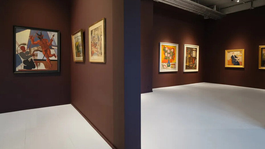 Jean Brusselmans, Ode aan het heldhaftige bestaan van de kunstenaar (Ode to the heroic existence of the artist), exhibition view. Courtesy of Gallery Sofie Van de Velde