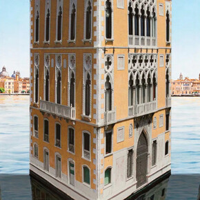 Patrick Hughes, Palazzo (detail), 2017. Courtesy of Scott Richards Contemporary Art