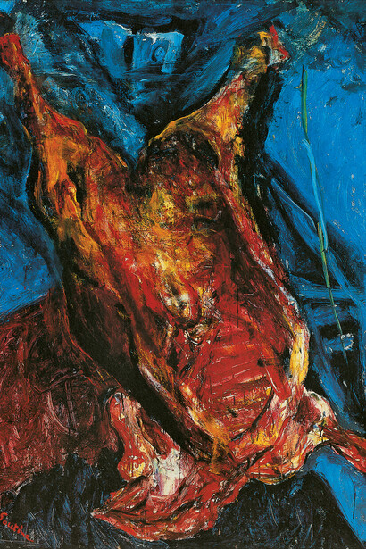 Chaïm Soutine, Rindskadaver, um 1925. Öl auf Leinwand, 140,3 x 107,6 cm. Albright-Knox Art Gallery, Buffalo (New York).