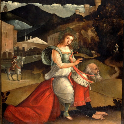 Giovanni Buonconsiglio, Aristóteles y Fílis, circa 1500-1515