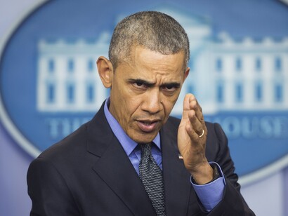 Barack Obama en una comparecencia pública