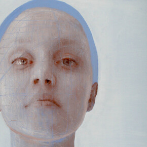 Sergio Fiorentino, Volto II, olio e acrilico su tela, 2015, 120 x 100 cm