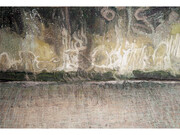 Shock and Awe, 2014, concrete and acrylic on canvas, © David Hepher, courtesy of Flowers Gallery, London and New York