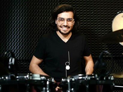 Patrick Abdo on the drums