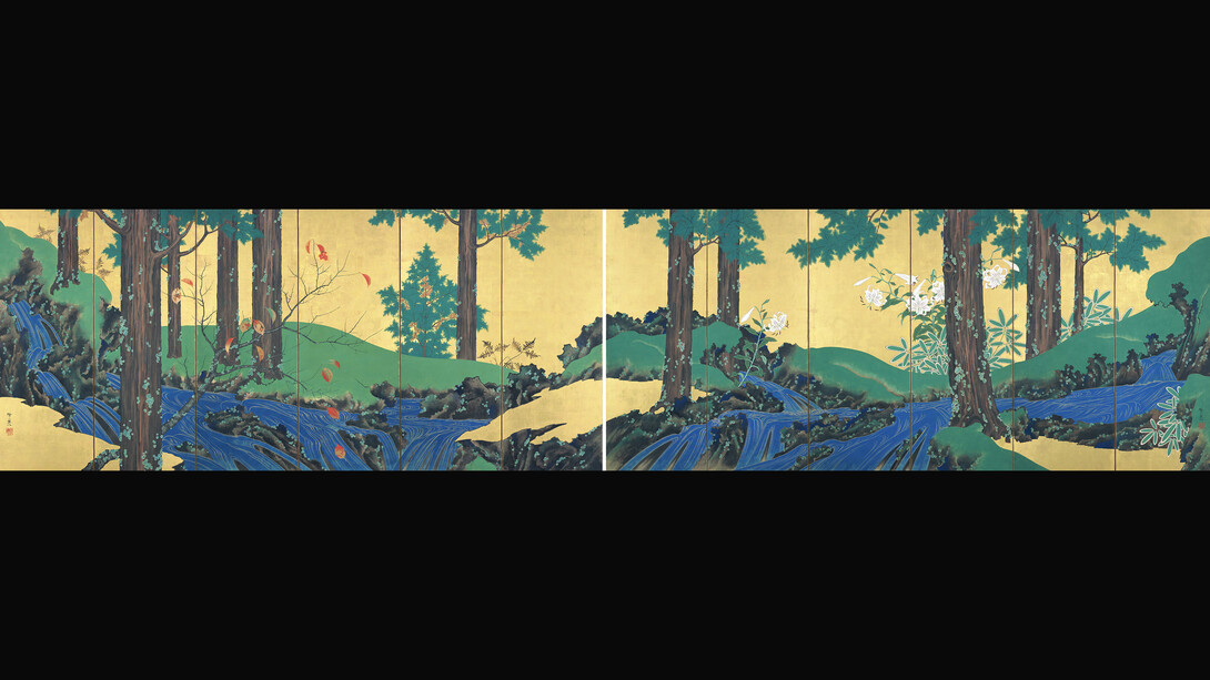 Mountain Streams in Summer and Autumn, Kiitsu Suzuki, Edo period, 19th century © Nezu Museum