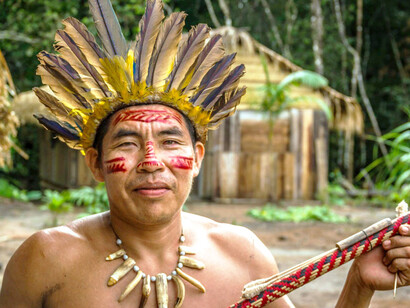 Miembro de la tribu amazónica Dessana