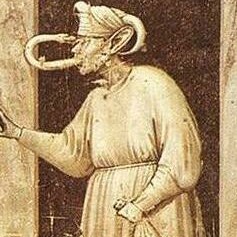 La envidia, detalle: ilustración alegórica de Giotto (principios siglo XIV)