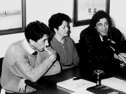 Giorgio Gaber e Sandro Luporini nel 1987