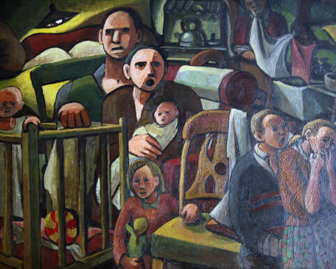 Maureen Scott, Unemployed, 1972 © the artist, Courtesy Bethlem Gallery