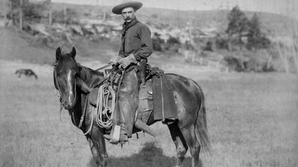 Un «cowboy» en Texas (1887)