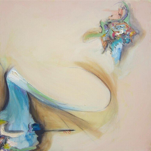 Doug Bootes, Levitation Series #3, Oil on Canvas, 16" x 16"