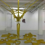 Michelangelo Penso, Microbioma, 2014, materiale gomma antiolio e acciaio