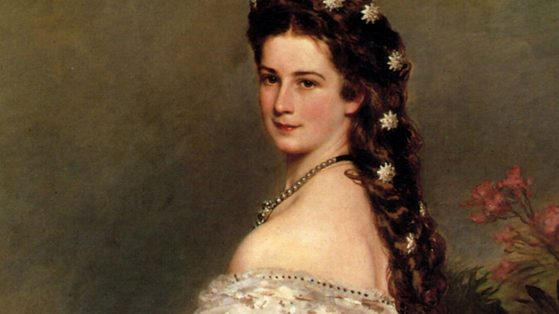 Elisabetta di Baviera, Franz Xaver Winterhalter 1865 (dettaglio)