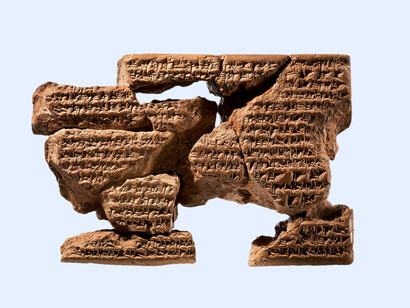 Tavoletta cuneiforme: lettera di Sin-sharra-ishkun a Nabopolassar. Seleucide; Tavoletta cuneiforme; Tavolette di argilla incise. Metropolitan Museum of Art, New York, USA