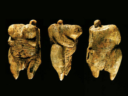 The Venus of Hohle Fels, is an Upper Paleolithic figurine of a woman hewn from the ivory of a mammoth tusk that was found in 2008 near Schelklingen, Germany